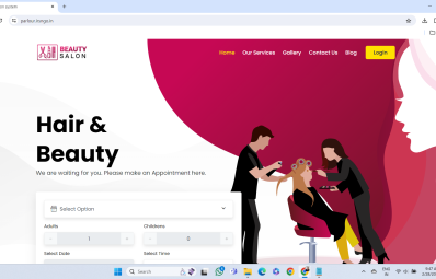 Salon and Beauty Parlour Website and Management System